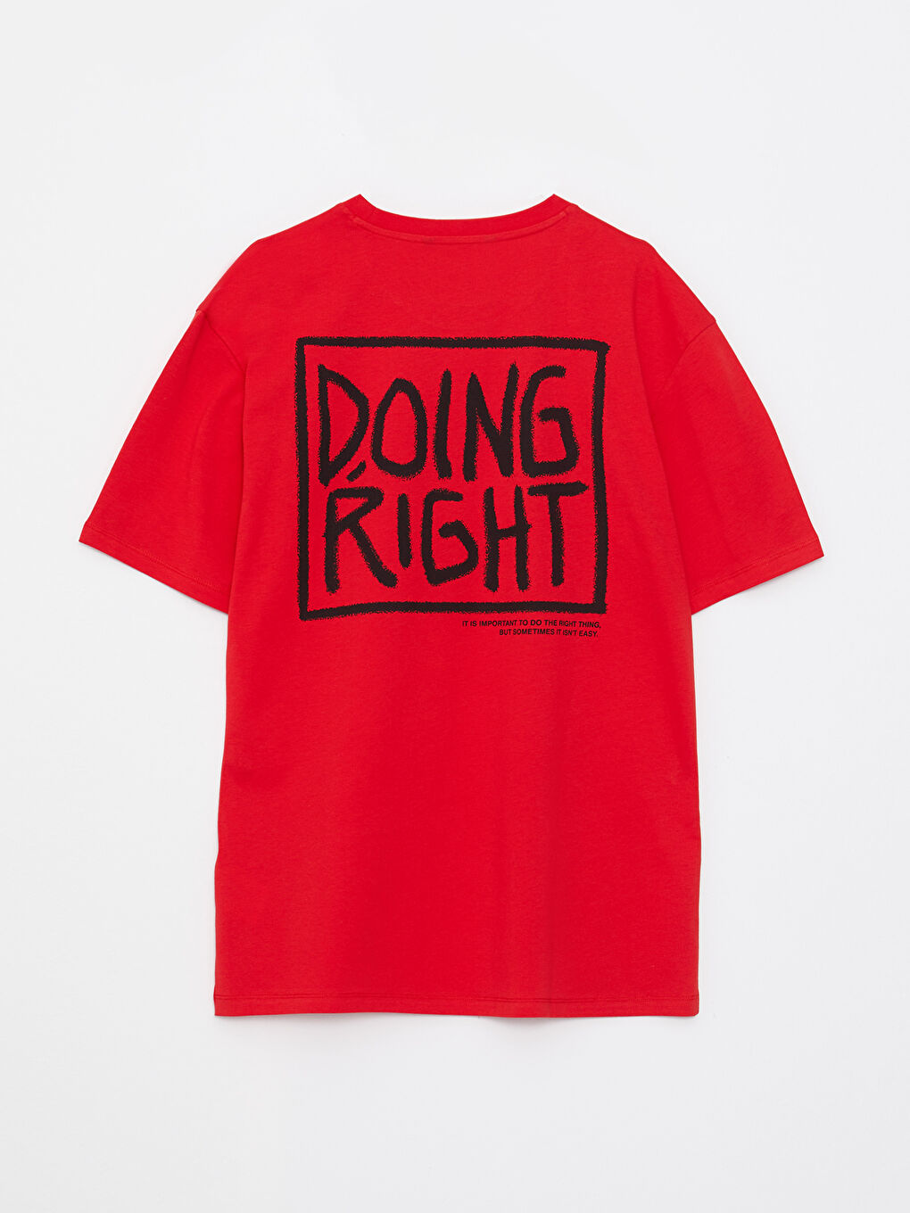 Crew Neck Short Sleeve Printed Combed Cotton Men's T-shirt-5