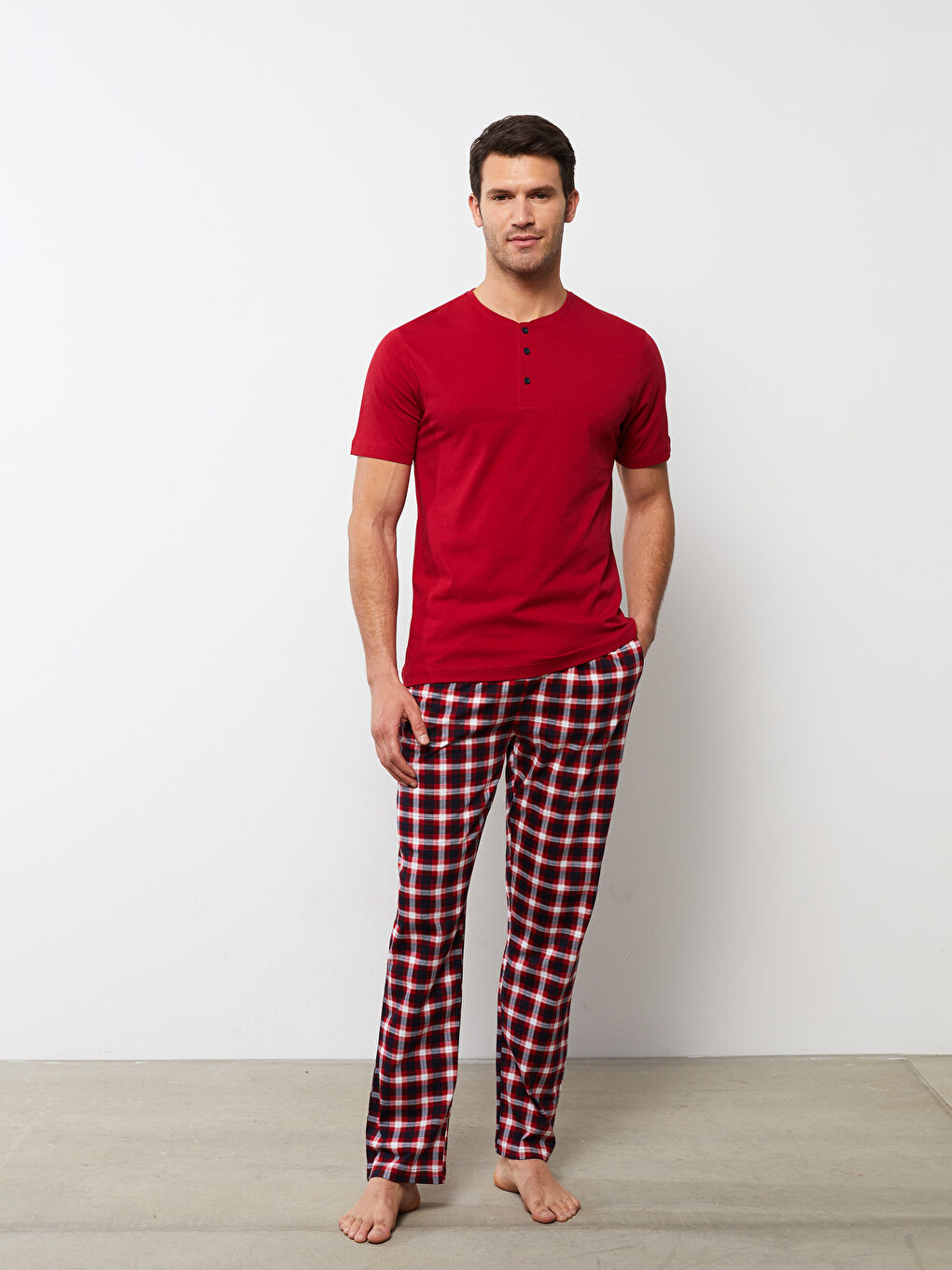 Regular Fit Men's Pyjama Set-1