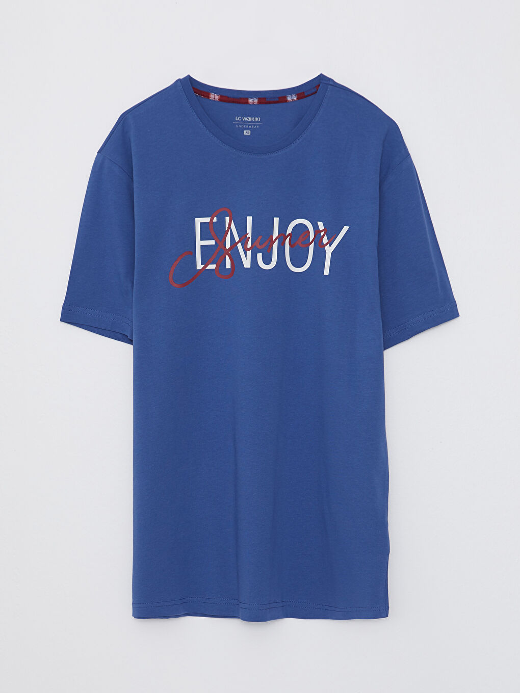 Kırmızı Standart Kalıp Erkek Şortlu Pijama Takımı-1