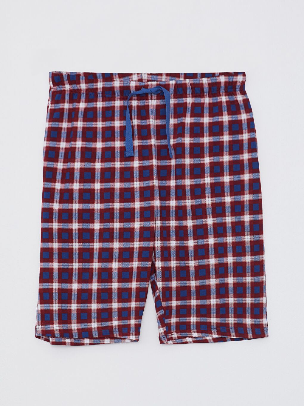 Kırmızı Standart Kalıp Erkek Şortlu Pijama Takımı-2