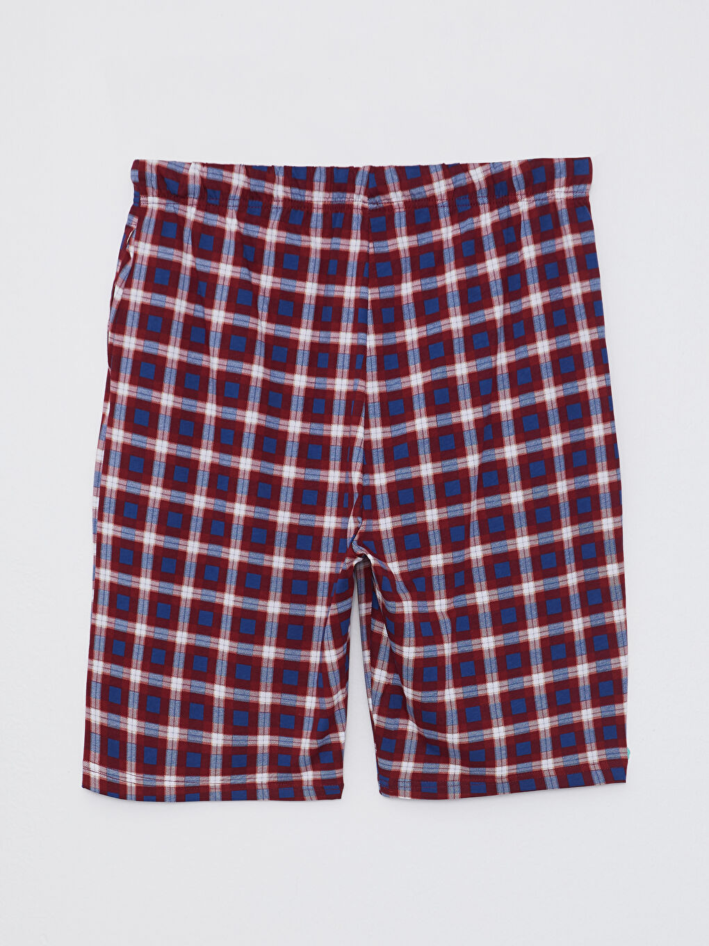 Kırmızı Standart Kalıp Erkek Şortlu Pijama Takımı-4