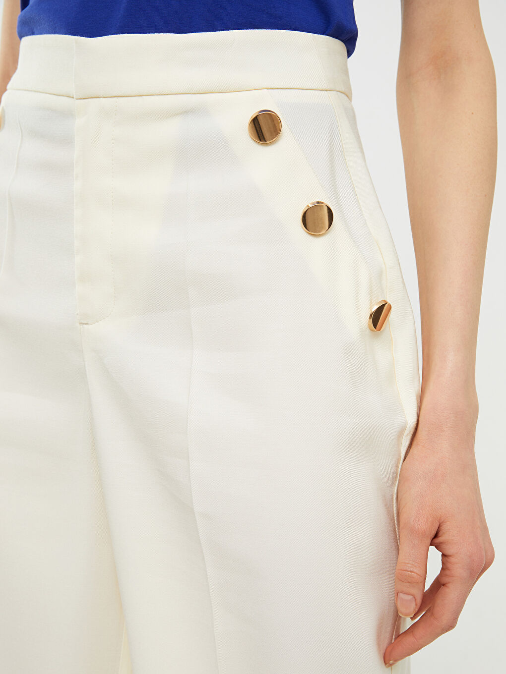 LCW Vision Pantalone ženske standardnog kroja sa džepovima i detaljima -S2J796Z8-LXH