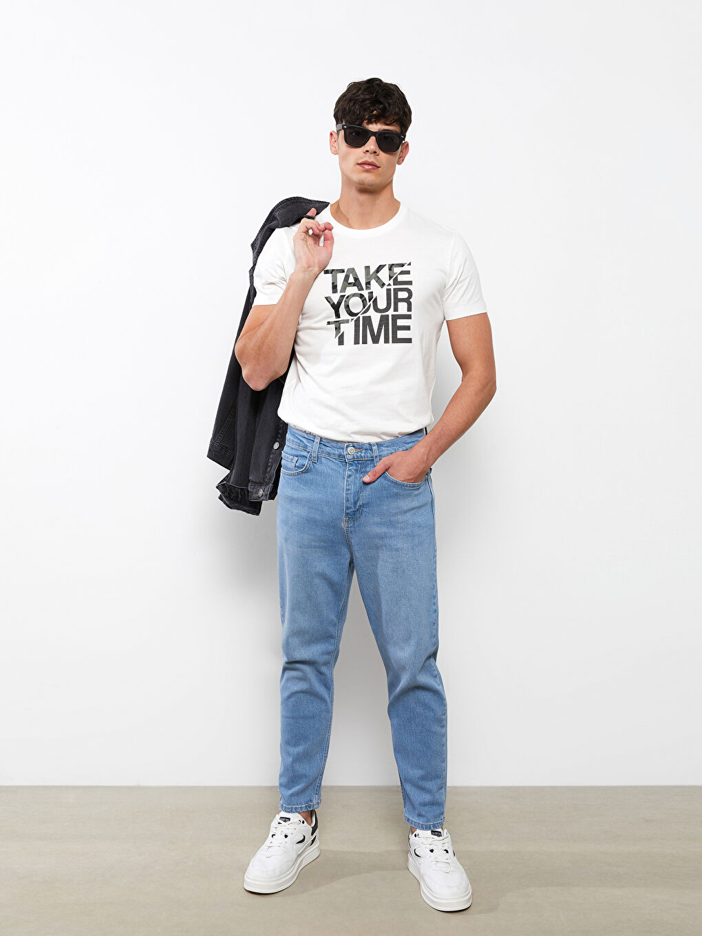 Crew Neck Short Sleeve Printed Combed Cotton Men's T-shirt