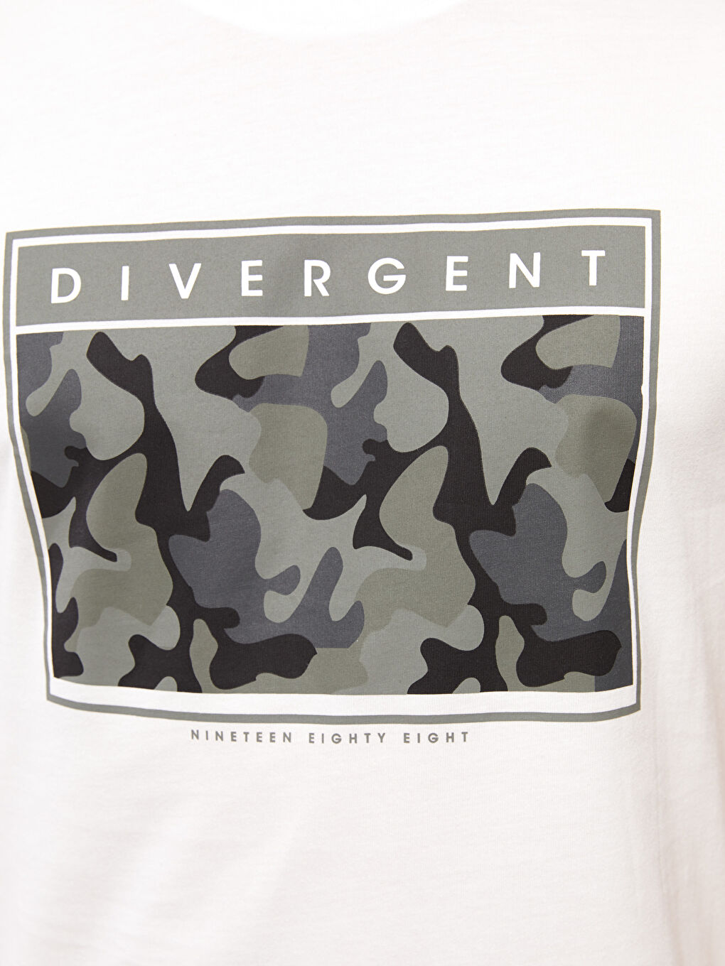 XSIDE Crew Neck Short Sleeve Printed Combed Cotton Men's T-shirt -S2J813Z8-EEW