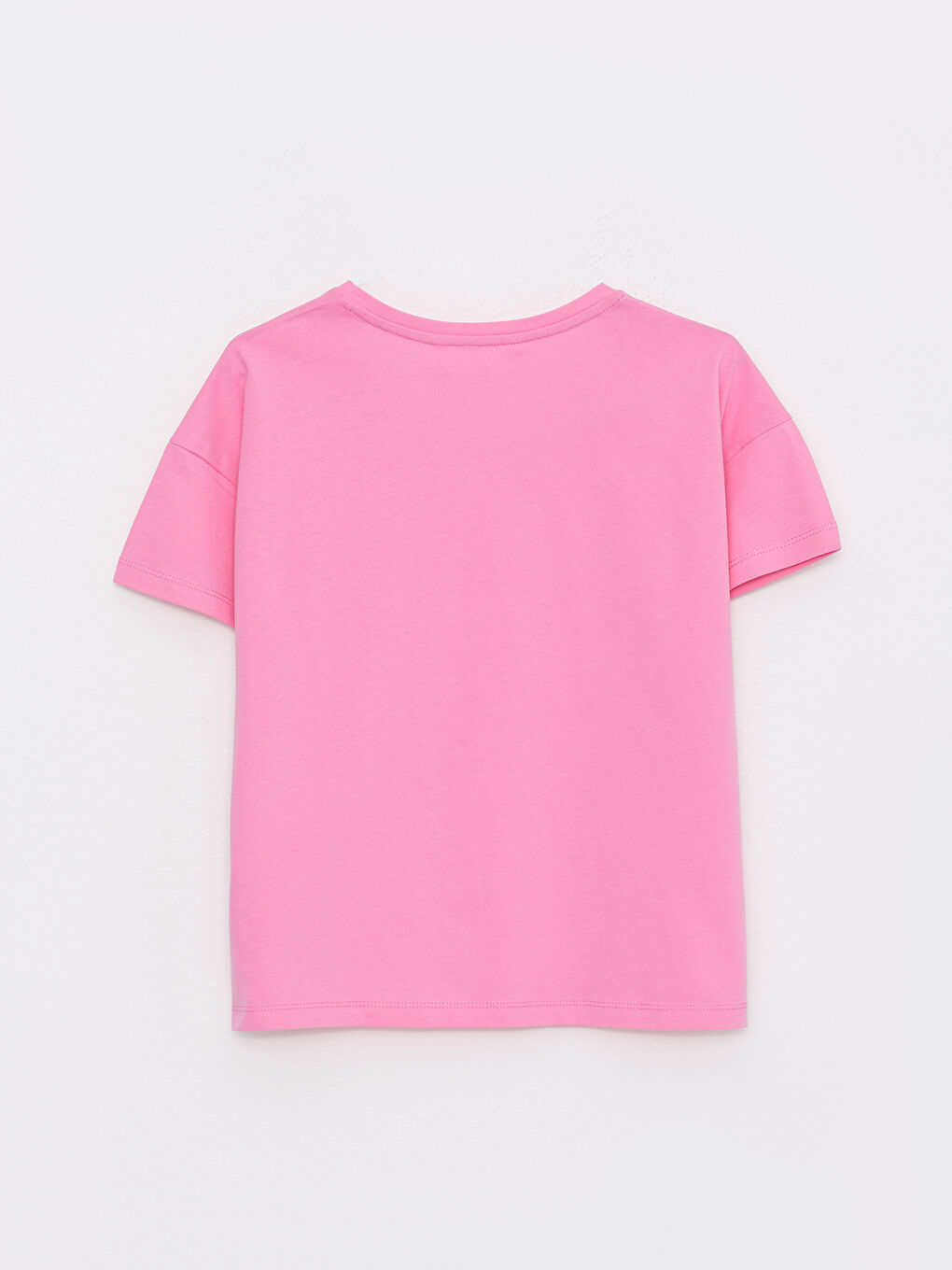 طقم بيجامة ياقة دائرية عادي كم قصير قطن للسيدات-7