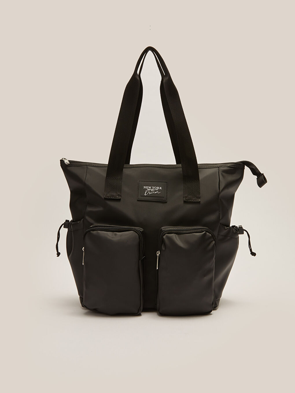 Siyah Çok Cepli Kadın Kol Çantası-3