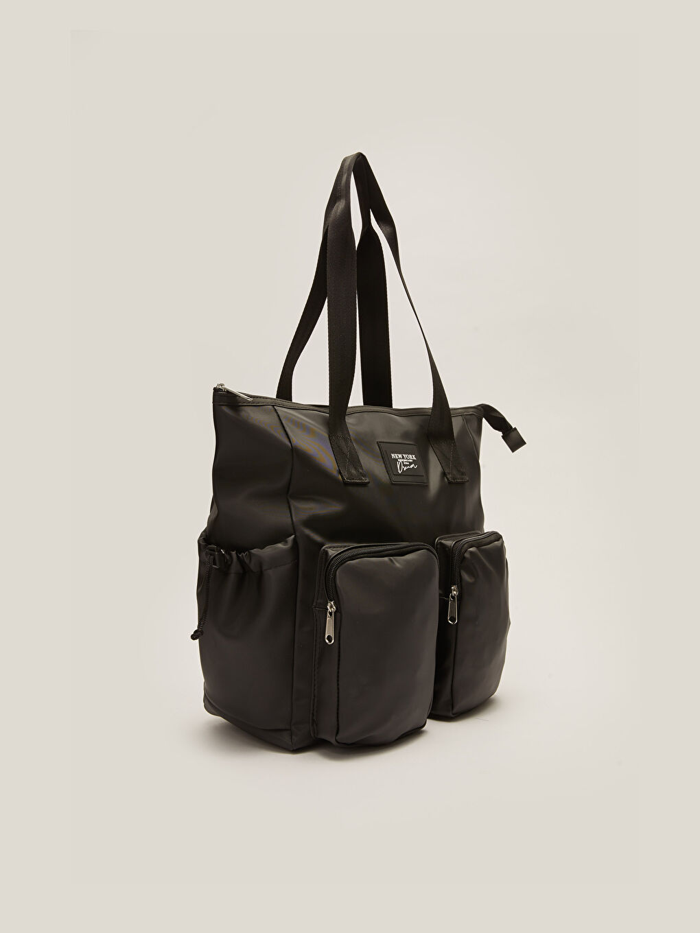 Siyah Çok Cepli Kadın Kol Çantası-4