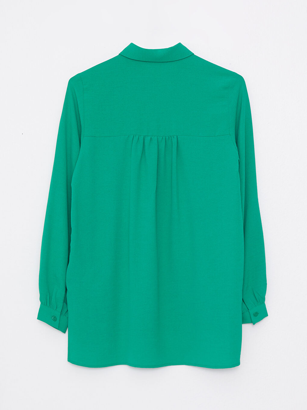 Plain Long Sleeve Women's Shirt Tunic-6