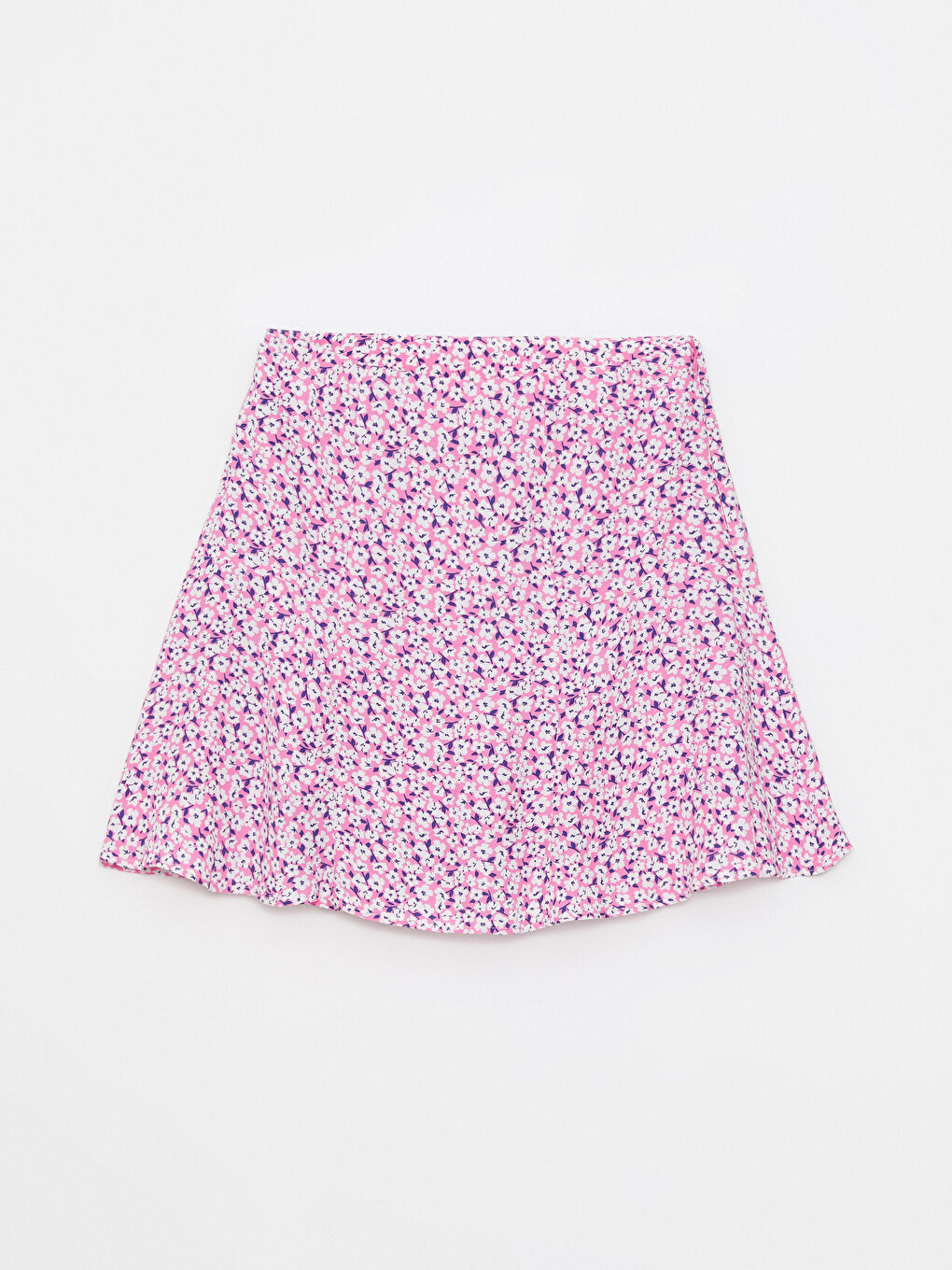 Цветна пола с цип на талията от вискоза за жени-6