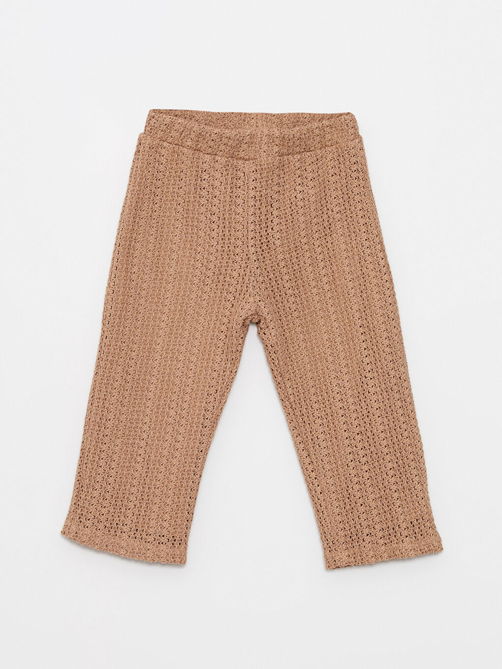 Kahverengi Kare Yaka Askılı Kız Bebek Bluz ve Pantolon 2'li Takım-6