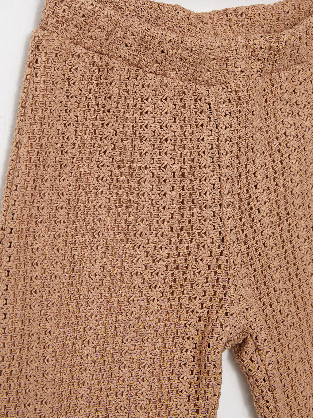 Kahverengi Kare Yaka Askılı Kız Bebek Bluz ve Pantolon 2'li Takım-7