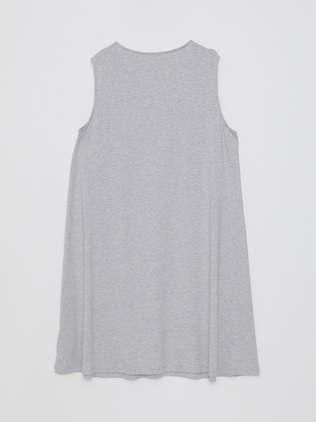 فستان مستقيم بدون أكمام برقبة دائرية بمقاسات كبيرة للسيدات-11