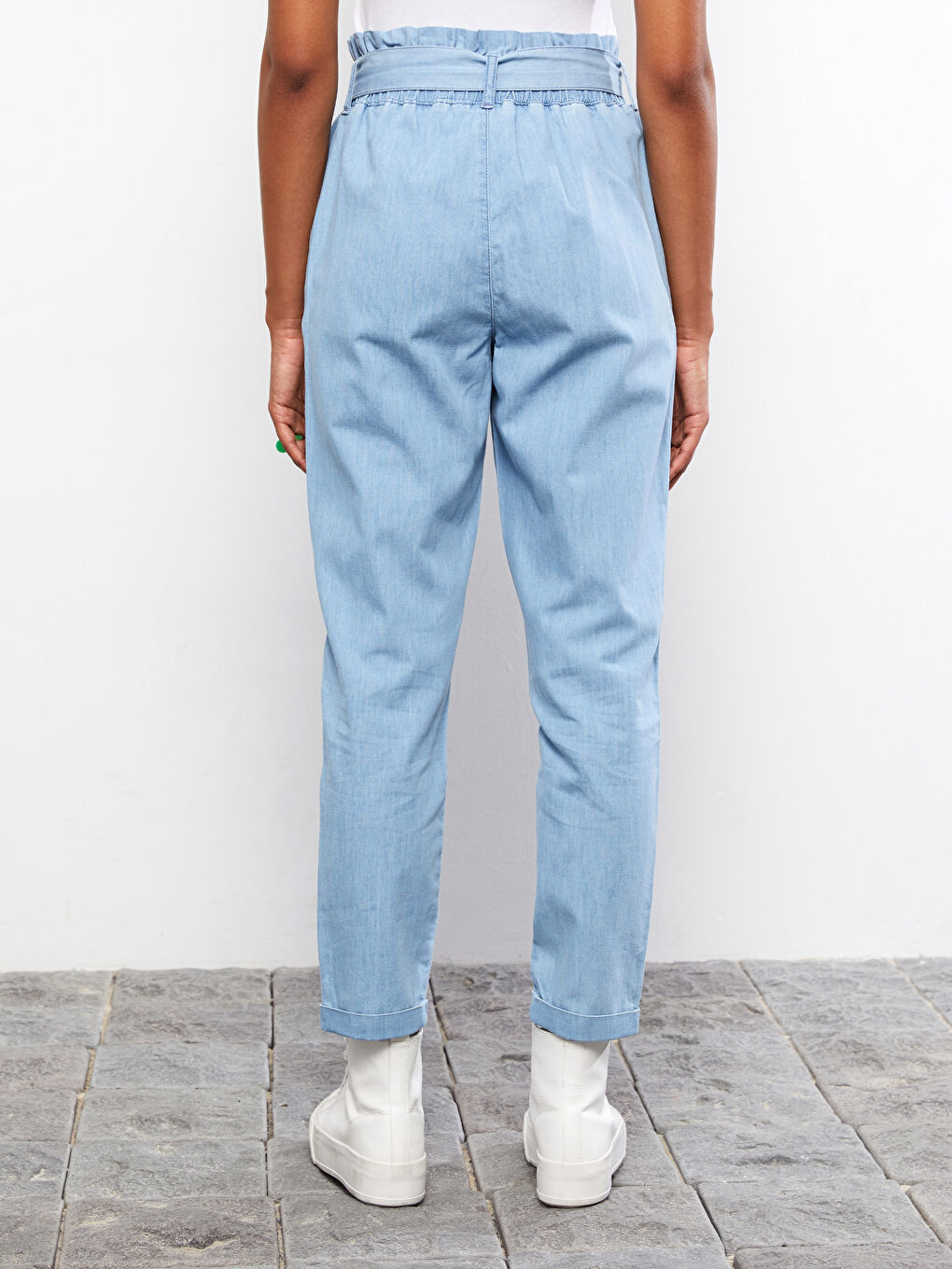 High Waist Paperbag Women's Rodeo Jeans-4