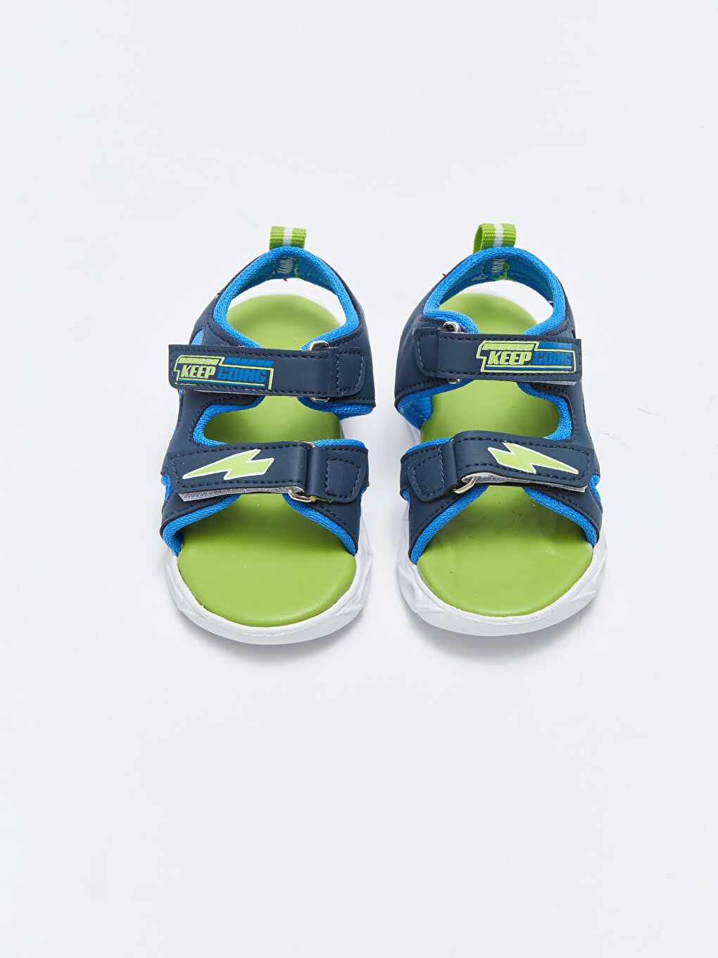 Işıklı Cırt Cırtlı Erkek Bebek Sandalet-3