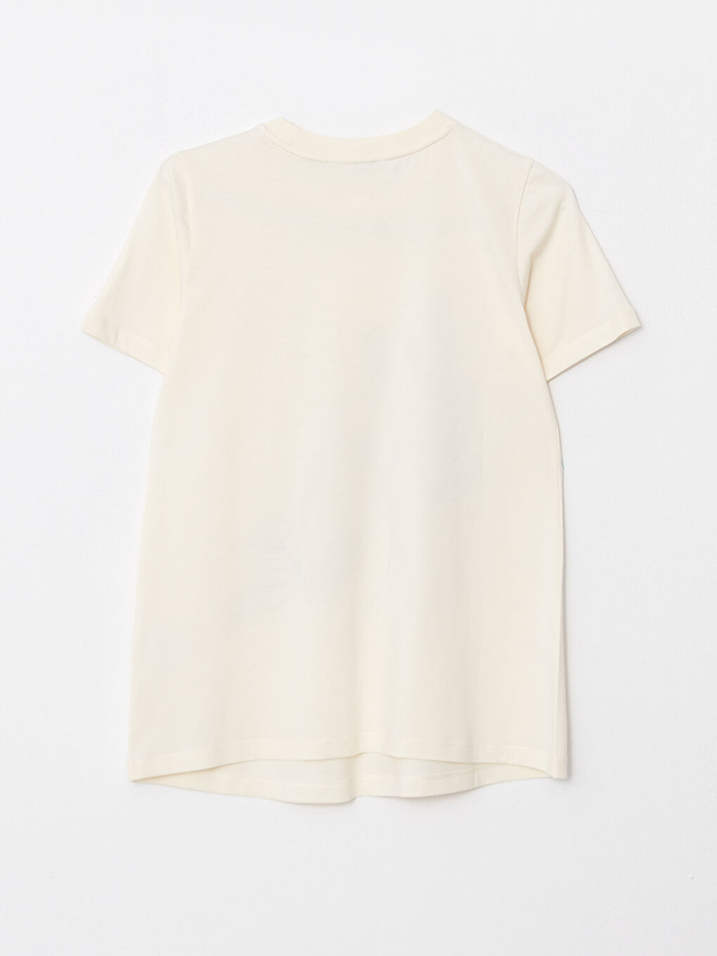 LCW Crew Neck Printed Short Sleeve Cotton Maternity T-shirt -S2JA06Z8-FDL