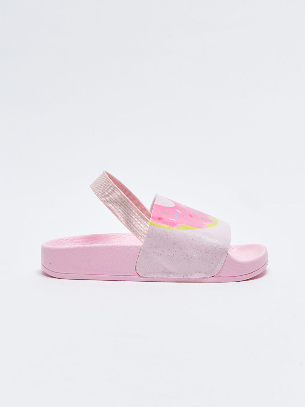 Pembe Tek Bantlı Lastikli Kız Bebek Plaj Terliği-1