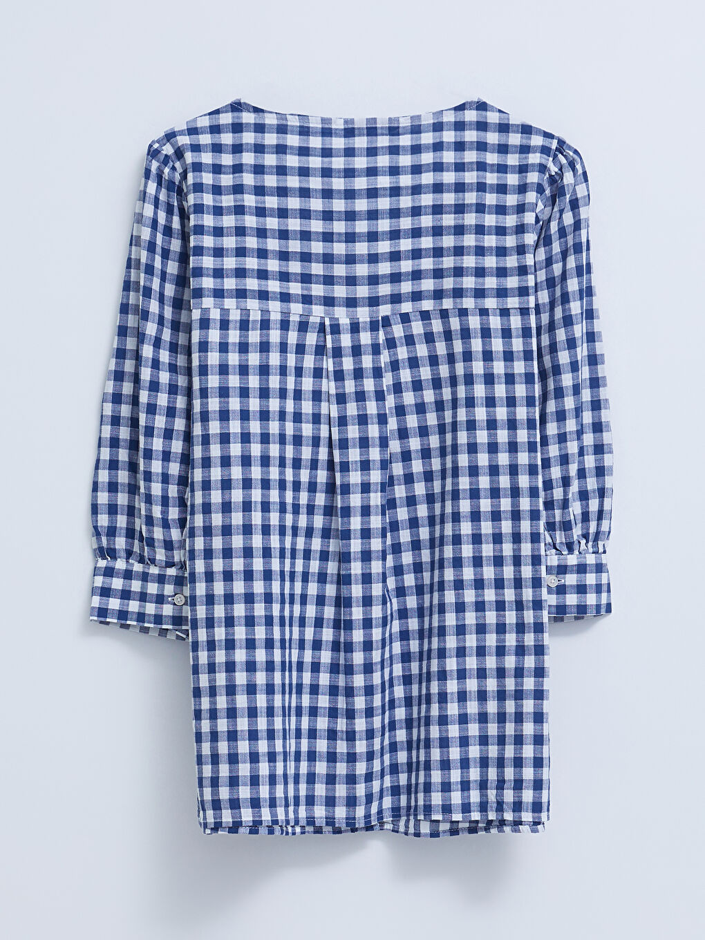 LCWAIKIKI Classic Baby Collar Plaid Poplin Women's Blouse -S2JA21Z8-LLC