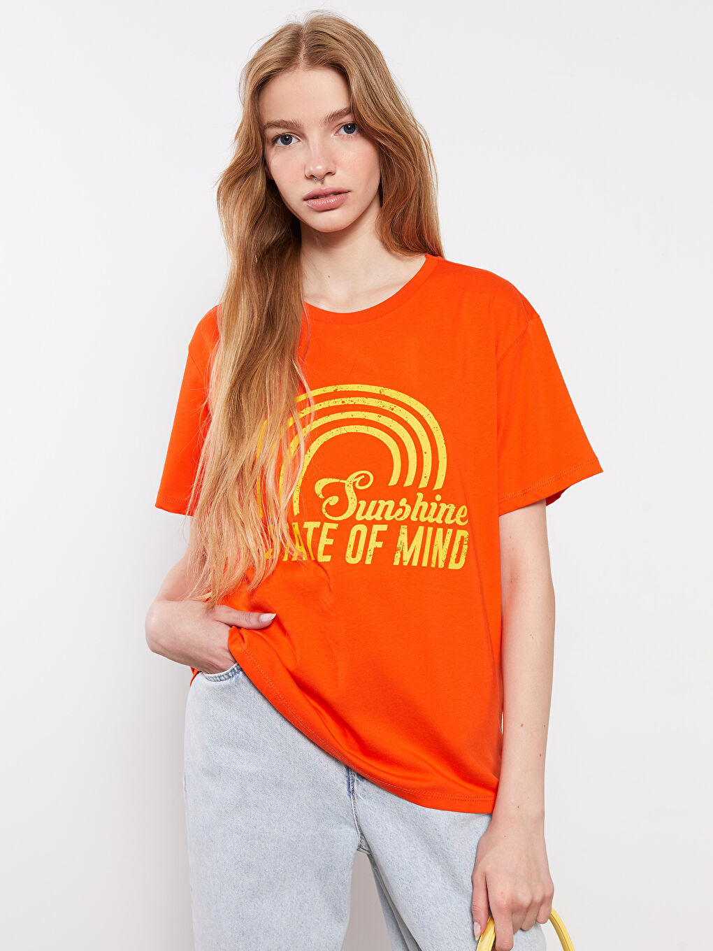 Tシャツ・カットソー MSGM Woman T-Shirt Orange 3841MDM510257002 17 Msgm t-shirts for Women | SSENSE Canada