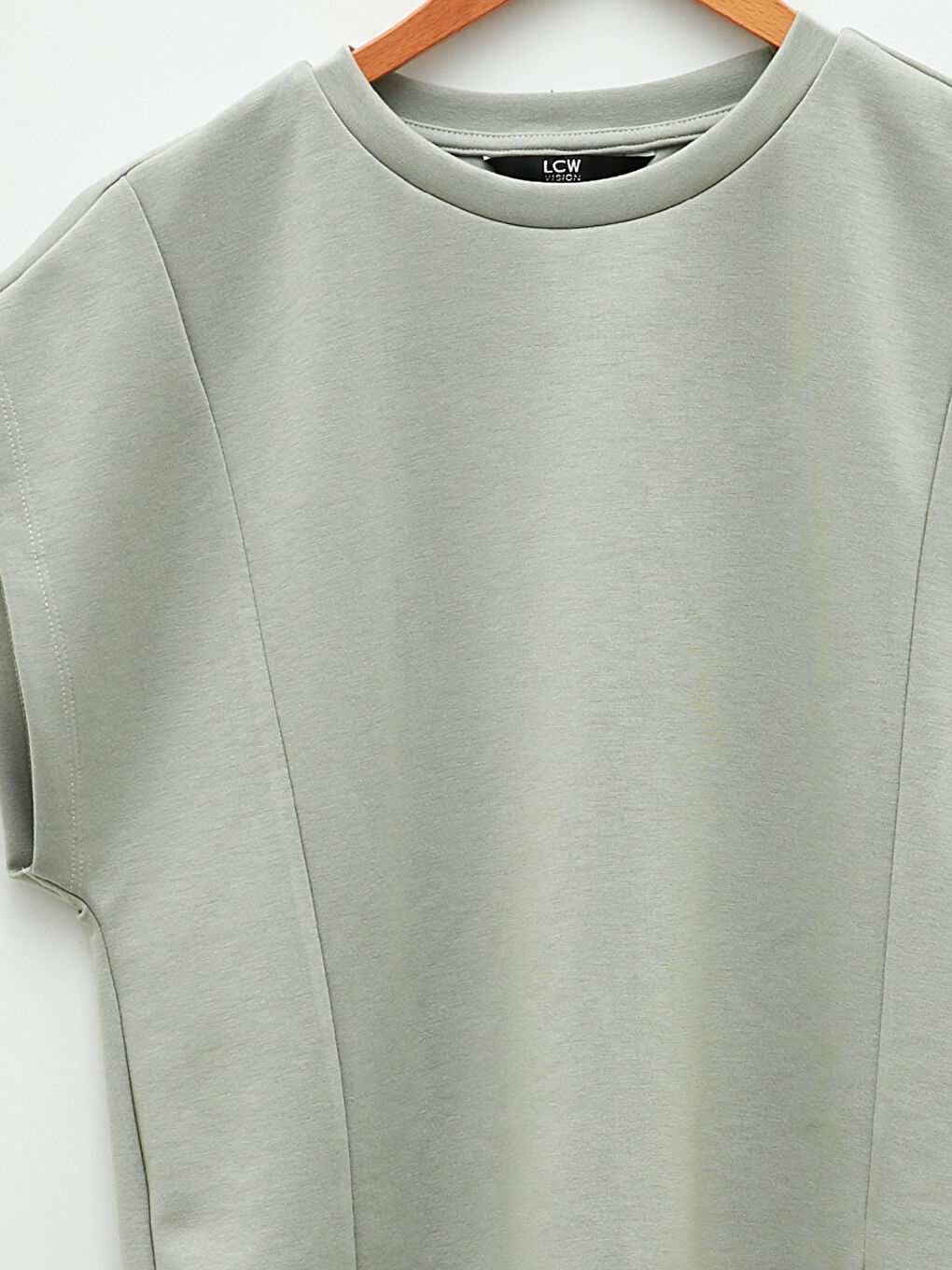Crew Neck Plain Short Sleeve Women's T-Shirt-7