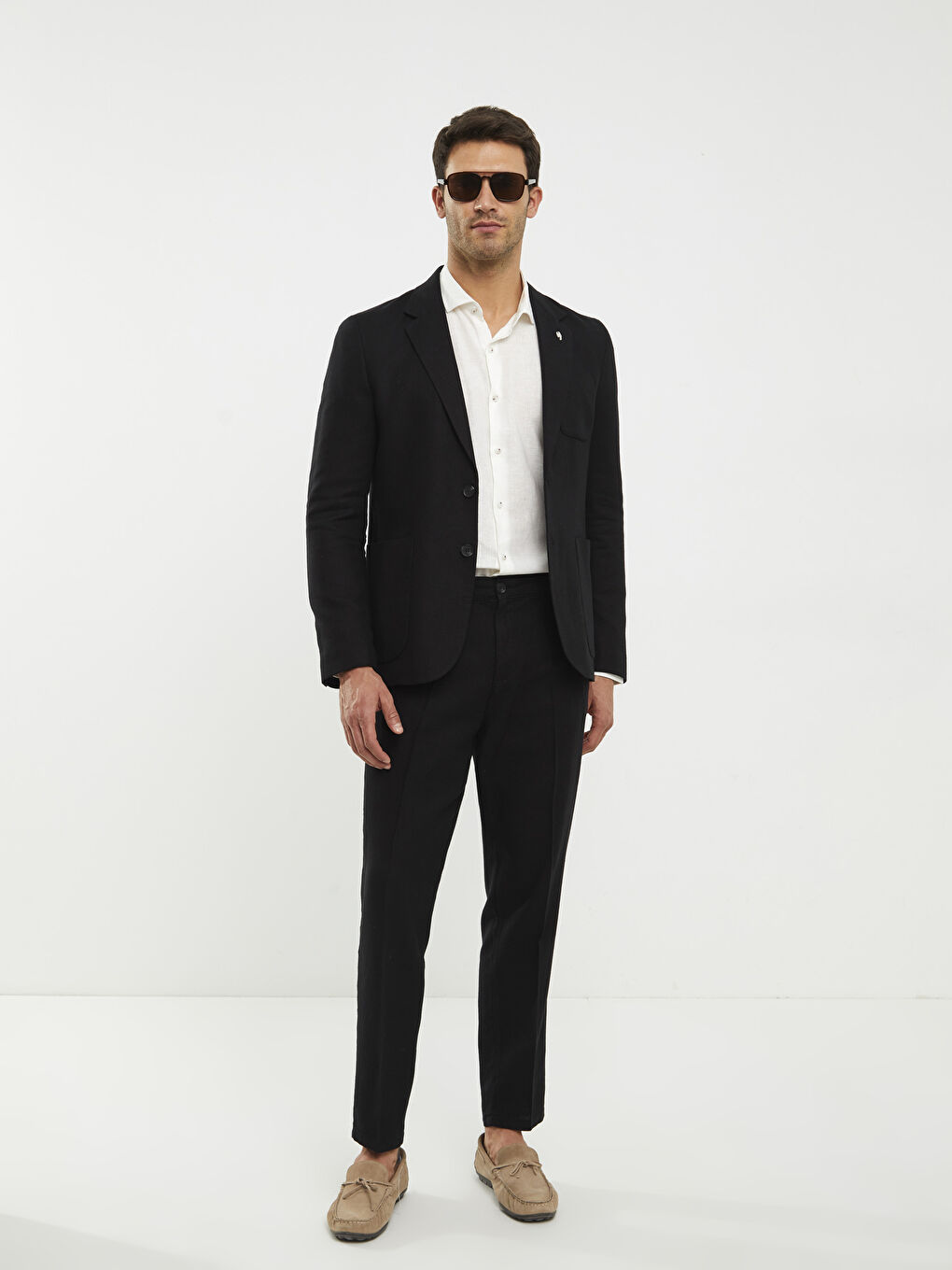 Siyah Slim Fit Erkek Pantolon-2