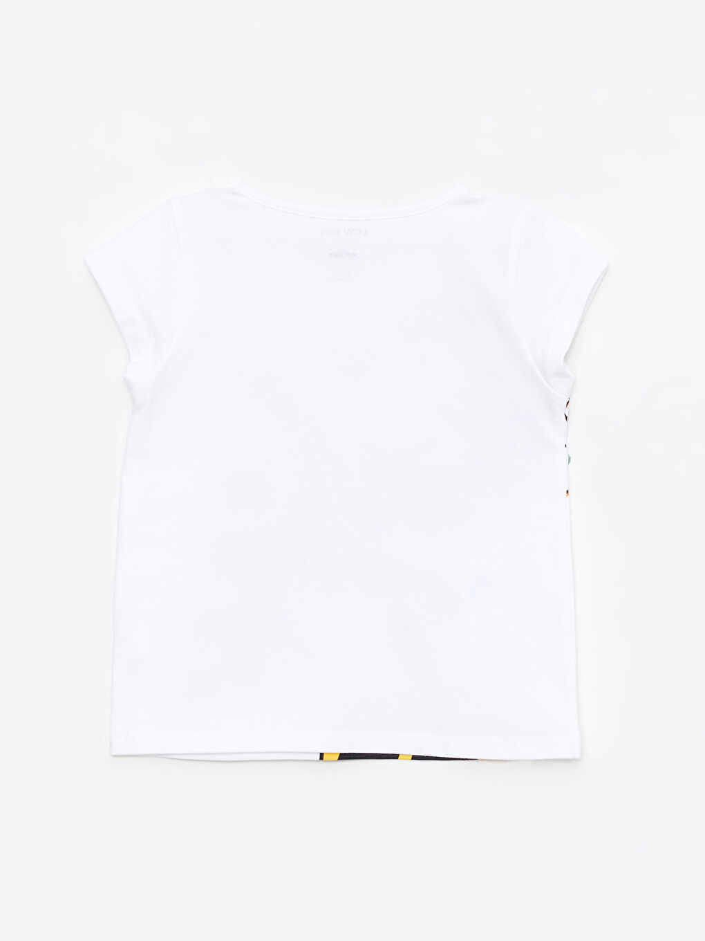 Crew Neck Short Sleeve Minnie Mouse Printed Baby Girls' T-Shirt-5