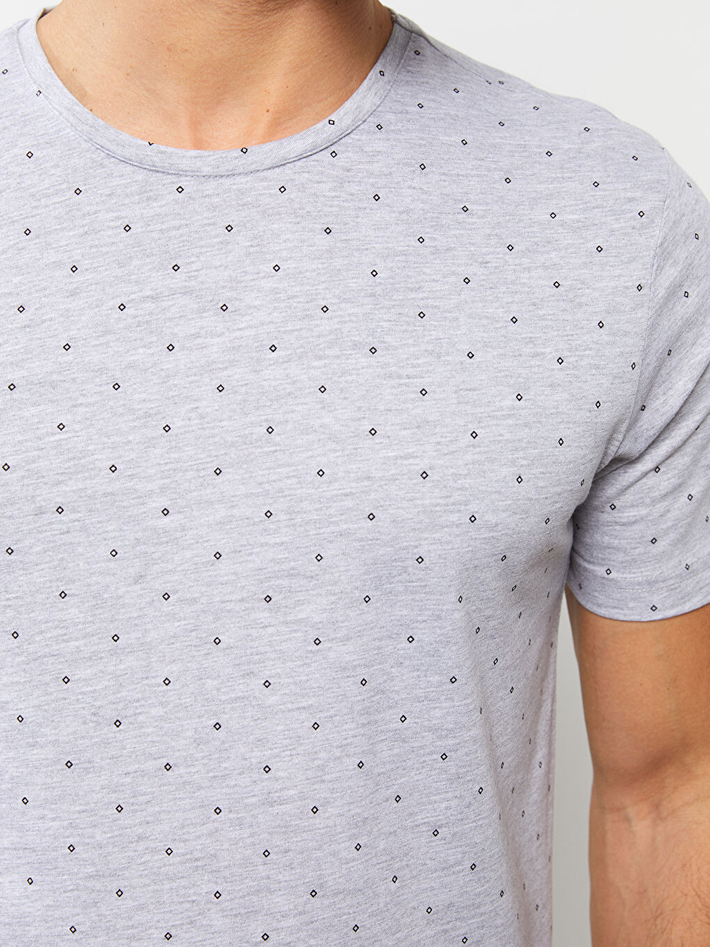 Gri Standart Kalıp Erkek Pijama Takım-3