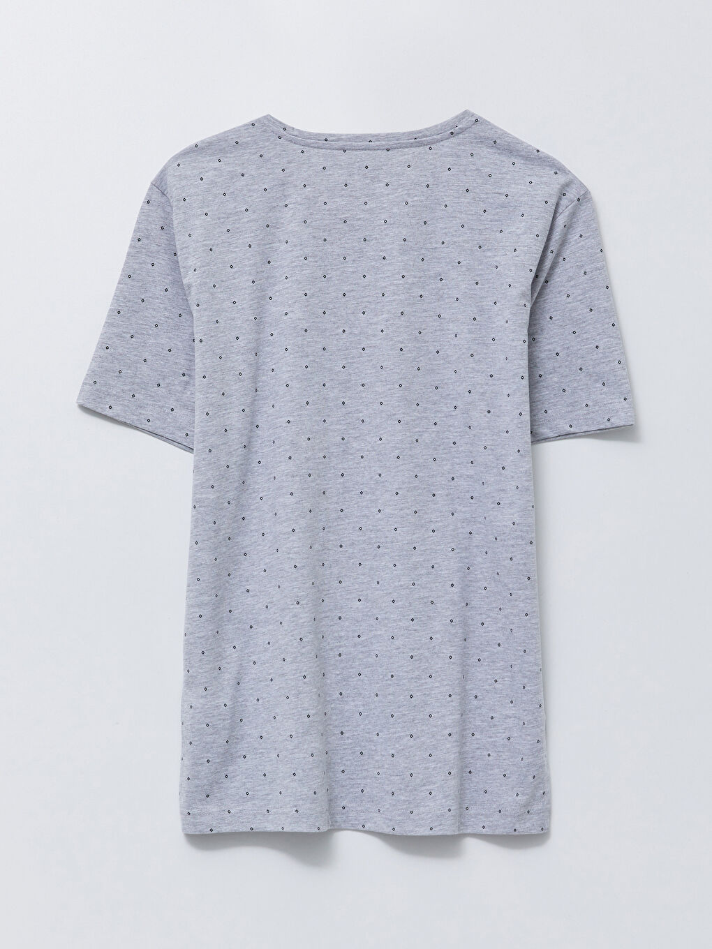 Gri Standart Kalıp Erkek Pijama Takım-7