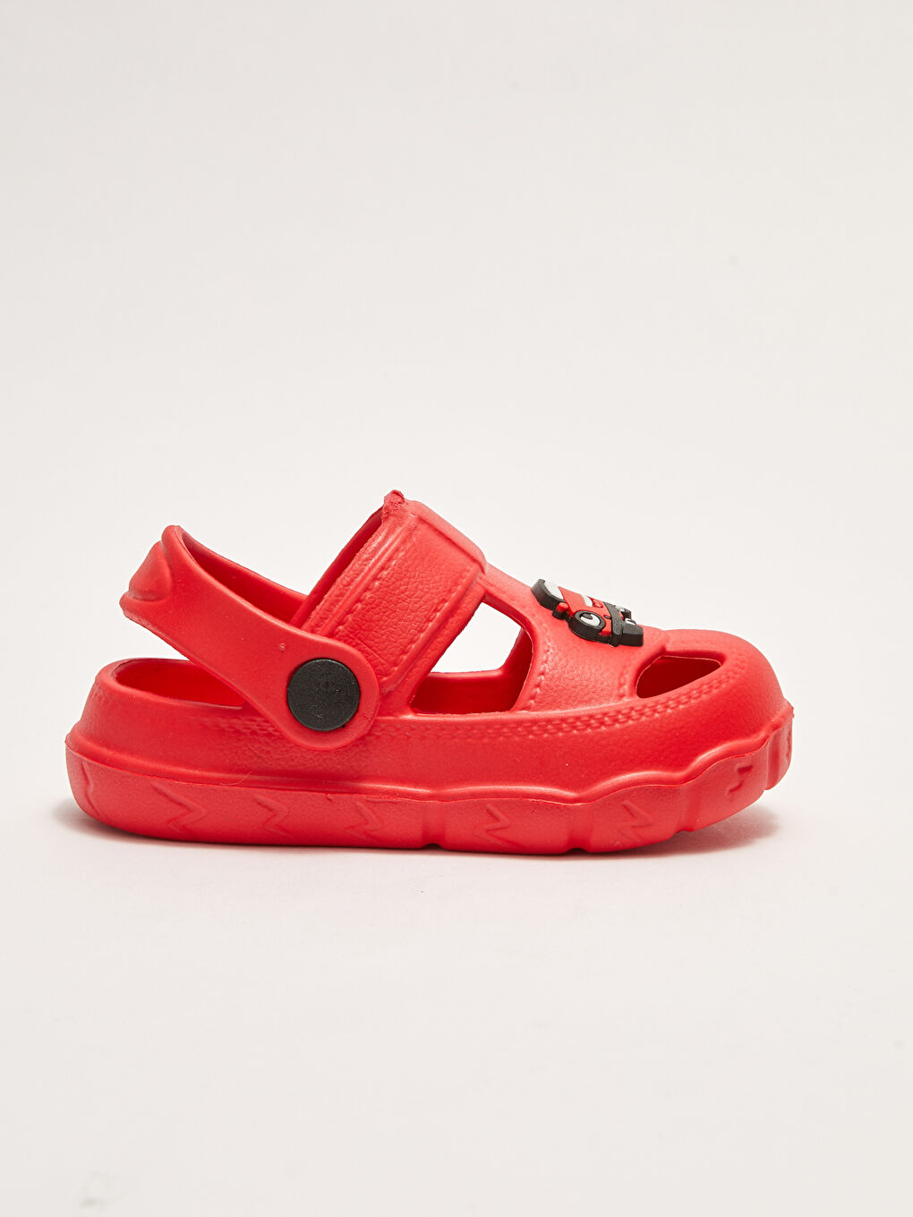 Kırmızı Patchli Erkek Bebek Plaj Sandaleti-1