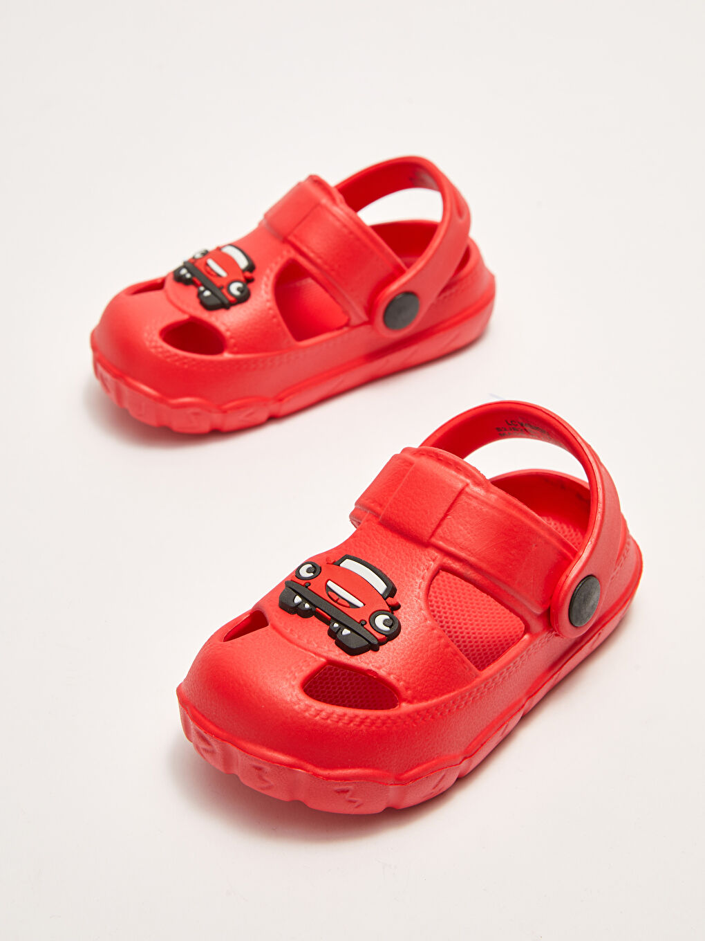 Kırmızı Patchli Erkek Bebek Plaj Sandaleti-2