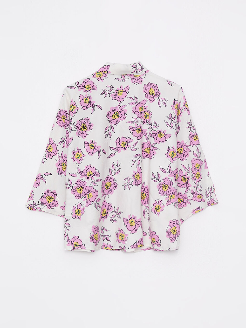 Front Button Closure Floral Women's Shirt-6