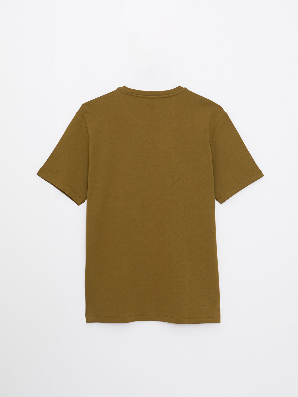 Haki Bisiklet Yaka Kısa Kollu Erkek Atlet-1