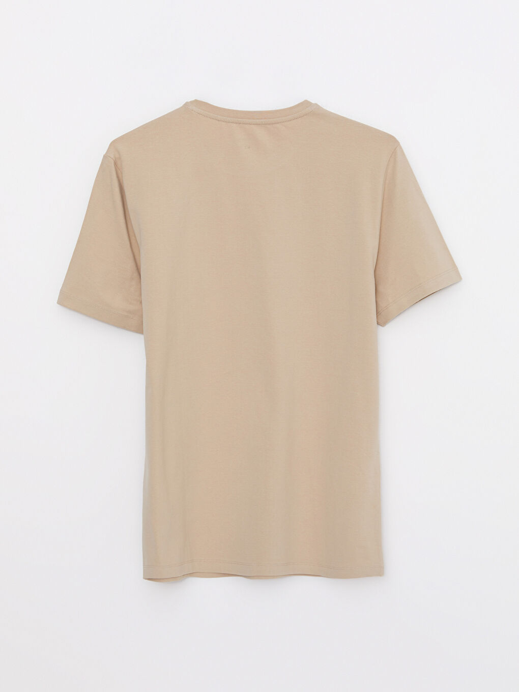 Bej Bisiklet Yaka Kısa Kollu Erkek Atlet-6