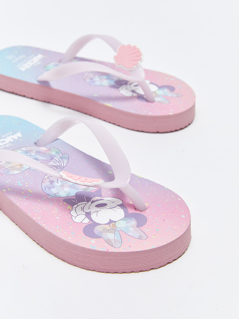 Karışık Minnie Mouse Lisanslı Parmak Arası Kız Çocuk Plaj Terliği-4