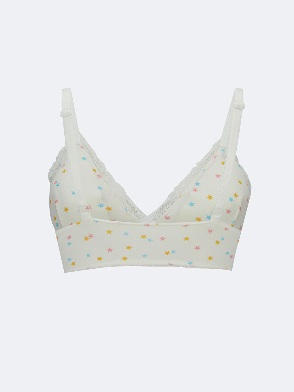 Ekru Balensiz Dolgusuz Desenli İlk Sütyen-1