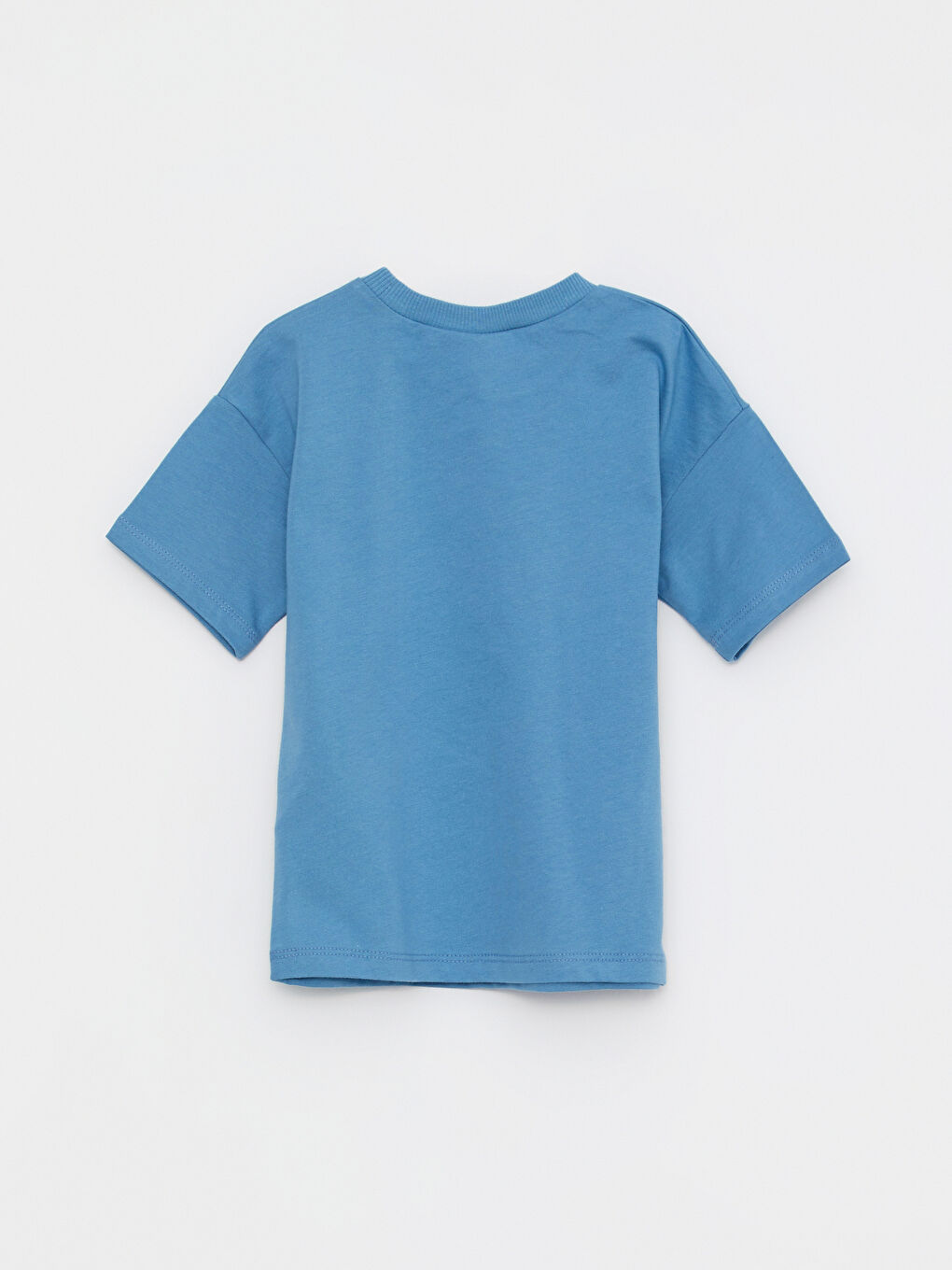 Bisiklet Yaka Kısa Kollu Winnie the Pooh Baskılı Pamuklu Erkek Bebek Tişört-1