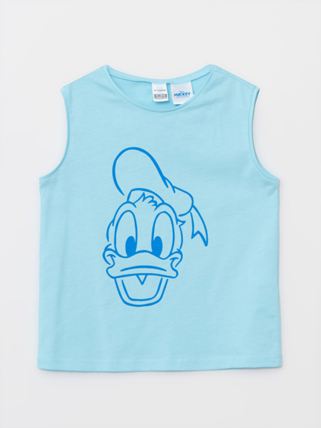 Crew Neck Donald Duck Printed Baby Boy Singlet