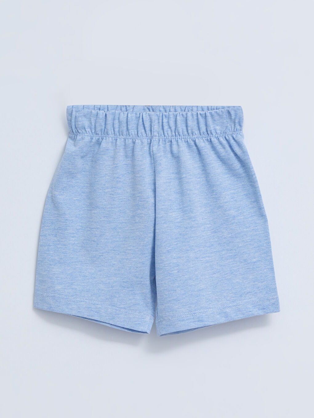 Ekru Bisiklet Yaka Kısa Kollu Baskılı Pamuklu Erkek Bebek Tişört ve Şort 2'li Takım-2