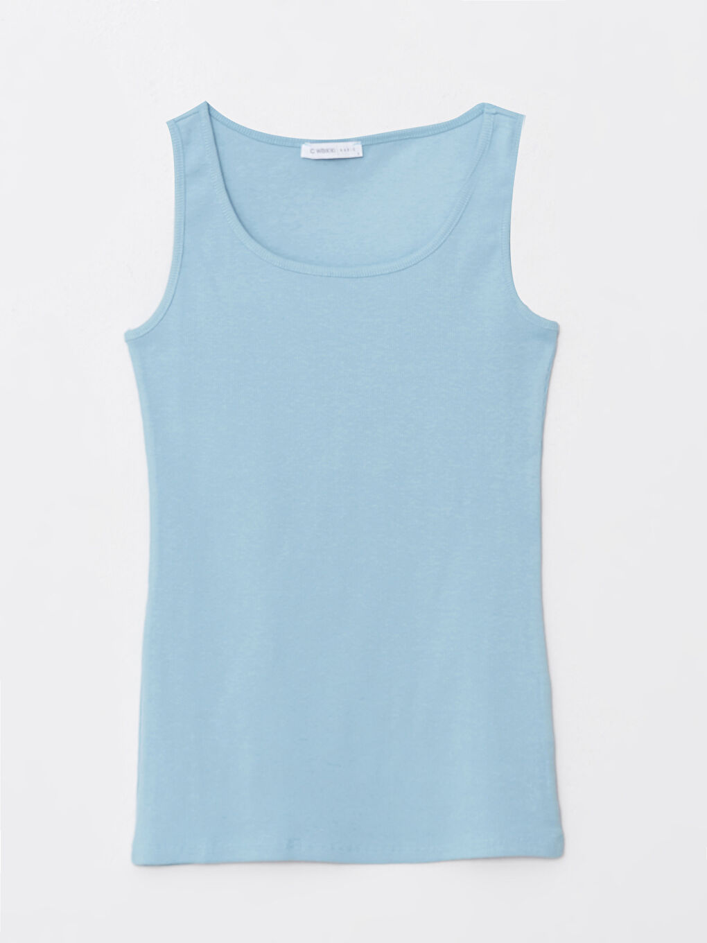 Women's U Neck Plain Tank Top