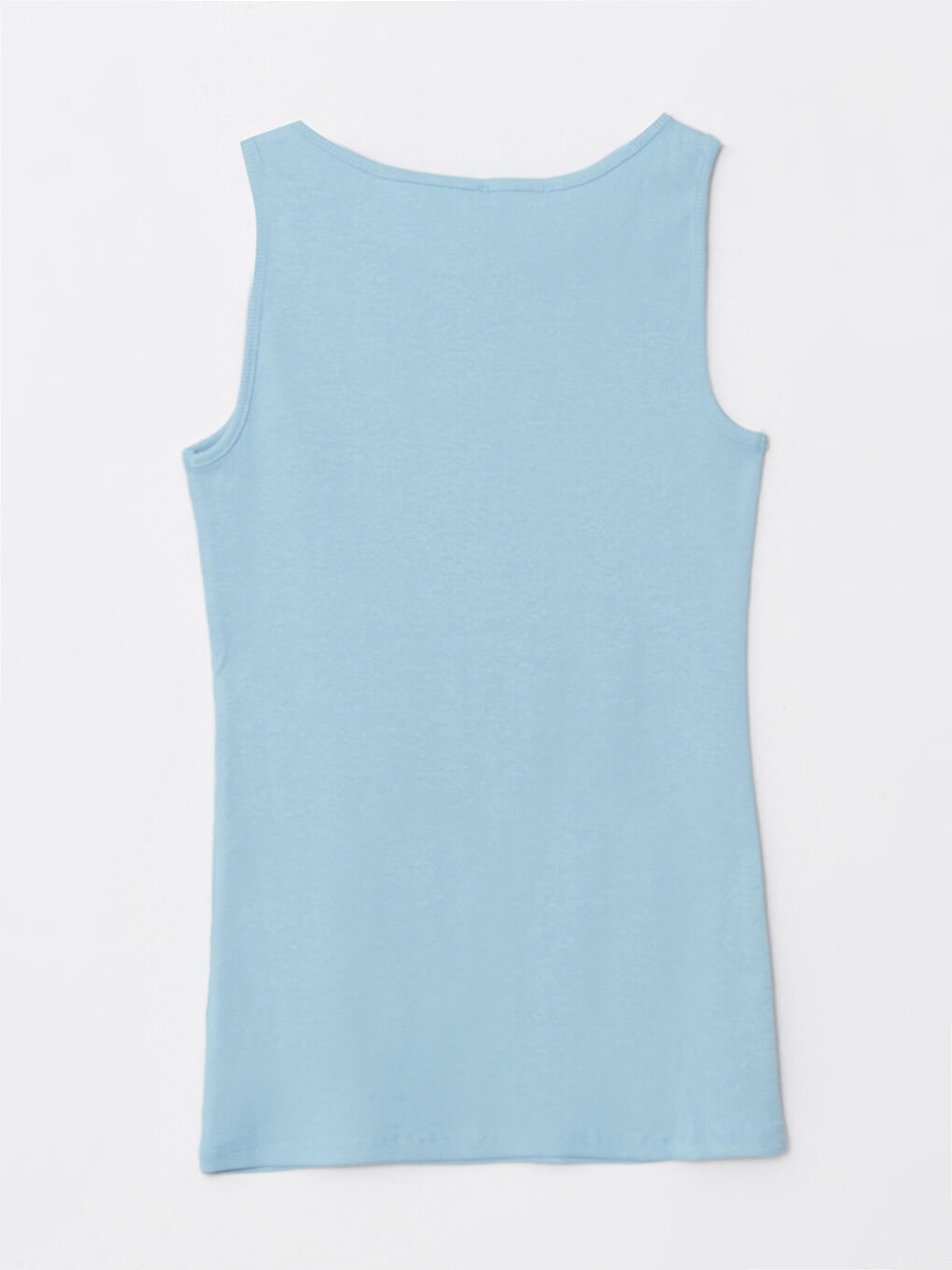 Women's U Neck Plain Tank Top-1