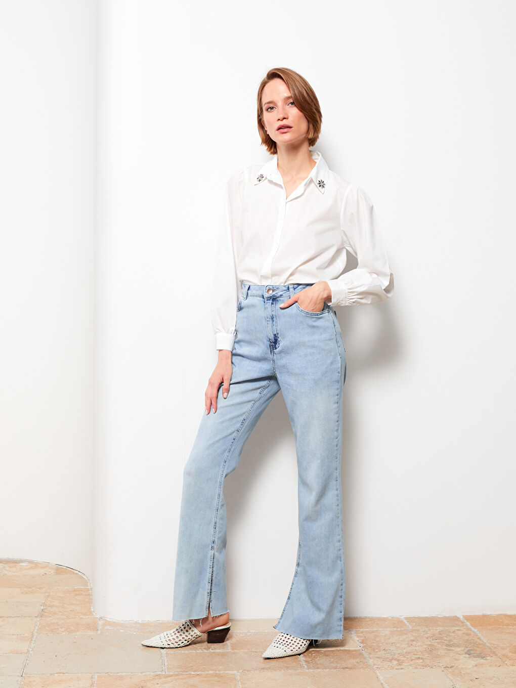 LCWAIKIKI Classic Hohe Taille Mars Ausgestellte Jeans für Damen -S2JD08Z8-311