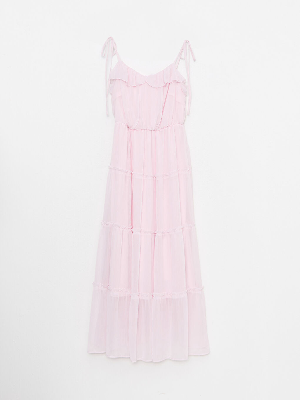 Heart Collar Straight Strap Chiffon Women's Dress -S2JD52Z8-JH3