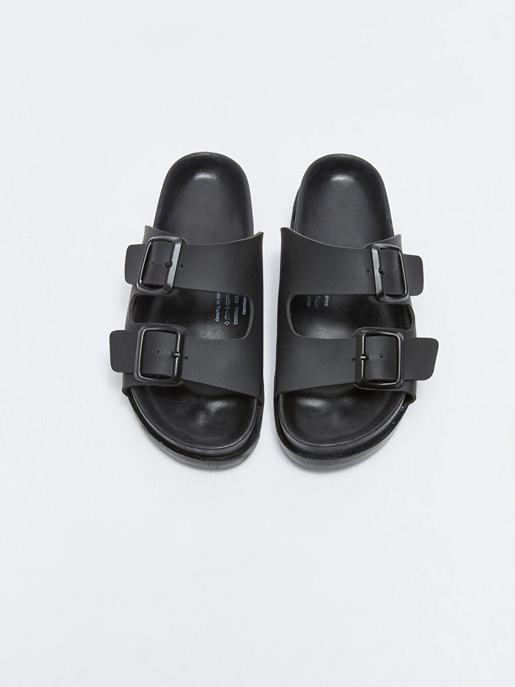 Тапочки Женские с Двумя Ремешками и Пряжкой.-2