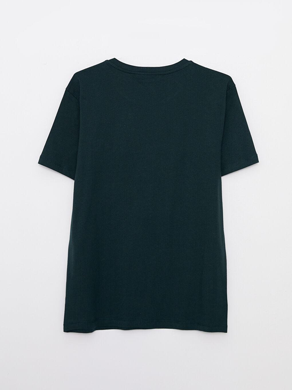 Yeşil Bisiklet Yaka Kısa Kollu Jurassic World Baskılı Penye Erkek Tişört-6