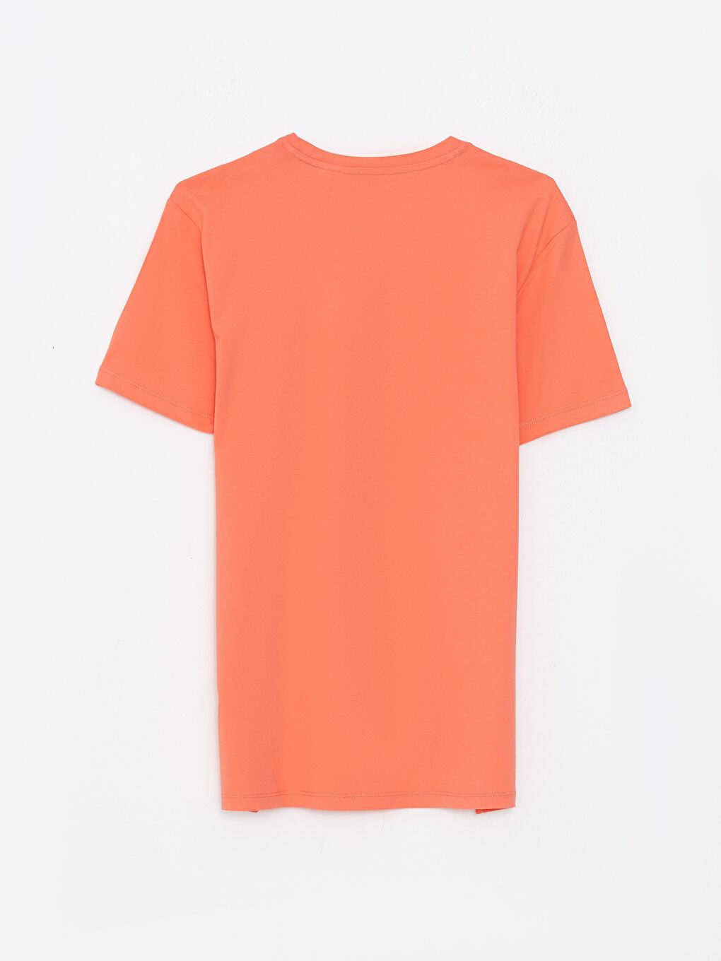 Mercan Bisiklet Yaka Kısa Kollu Baskılı Penye Erkek Tişört-6