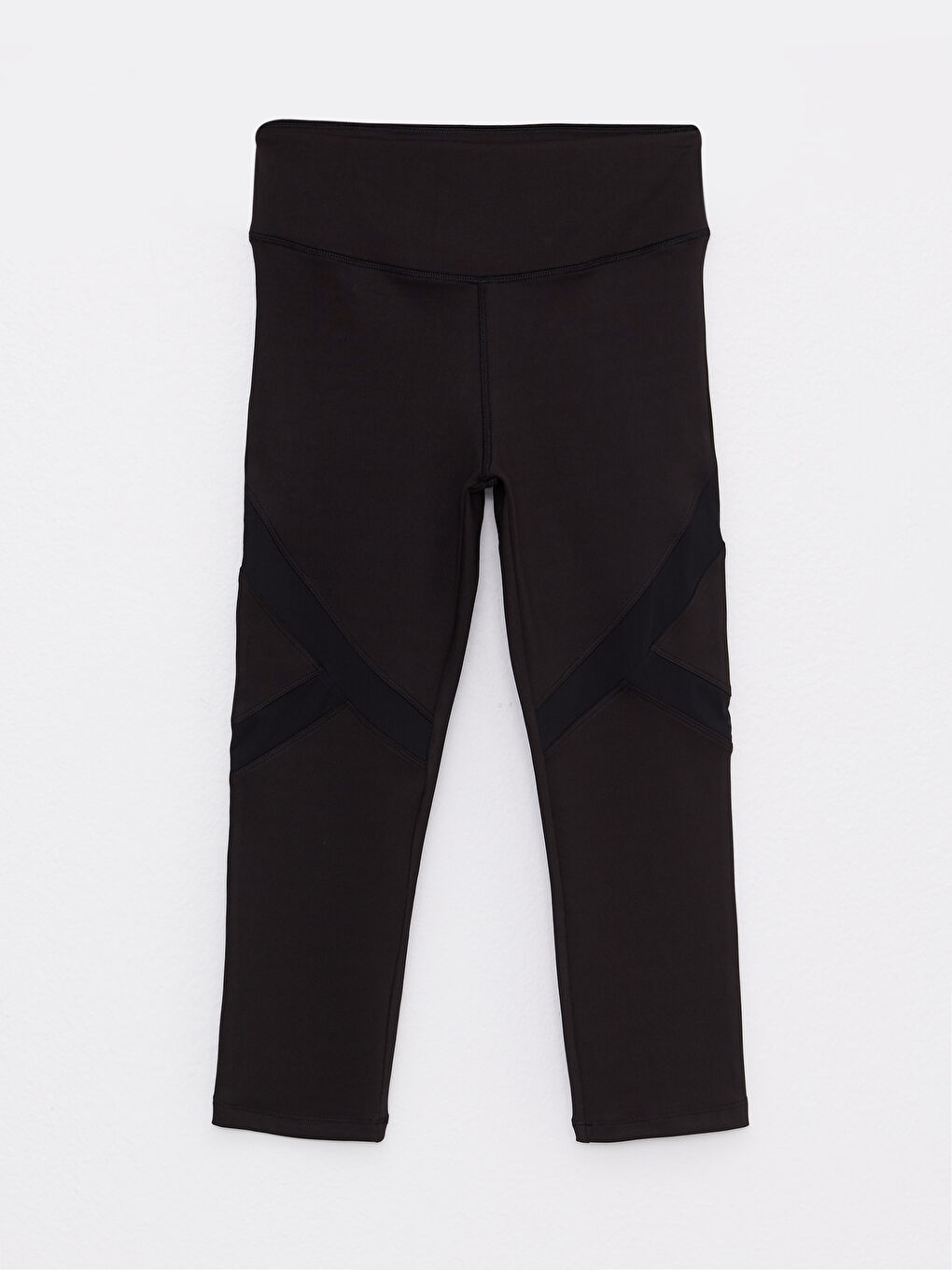 Women's Elasticated Waist Plain Sports Leggings-5