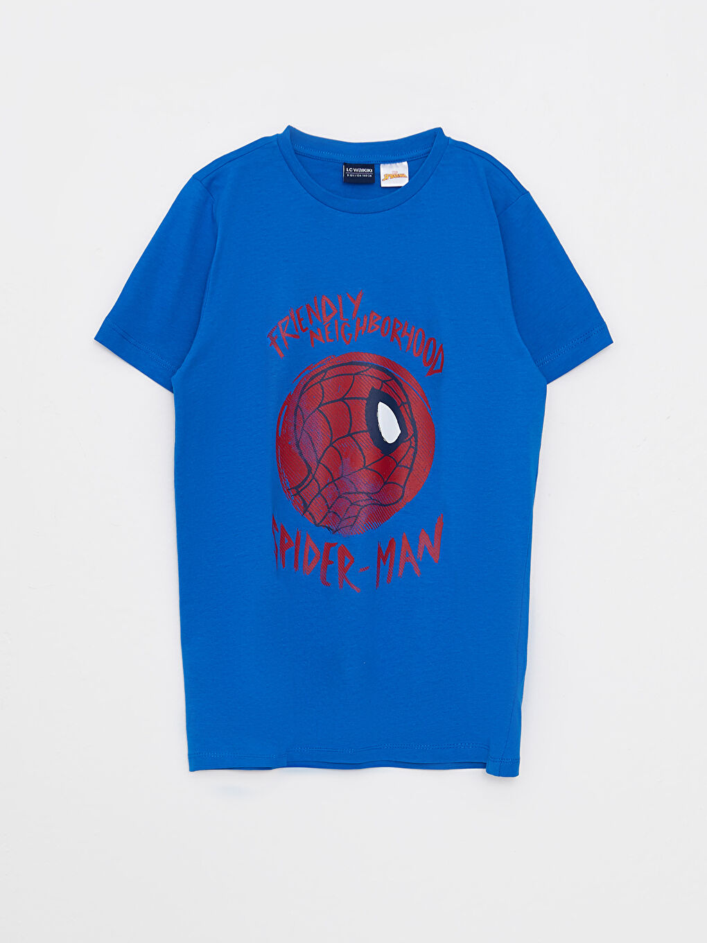 Crew Neck Spider-Man Printed Short Sleeve Boys' Shorts Pyjama Set-1