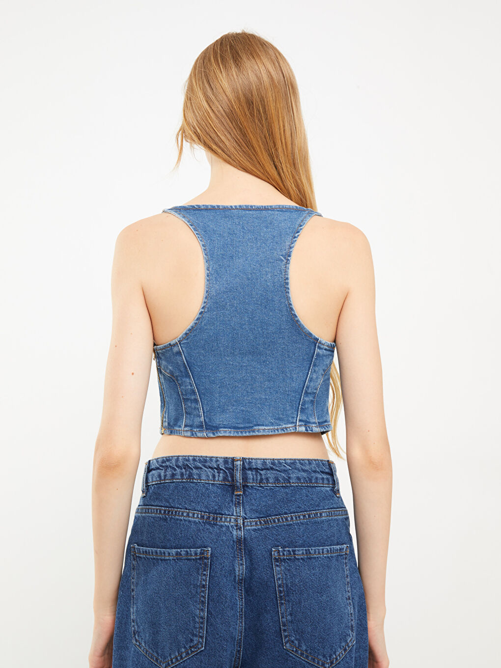 INDIGO Teksas bluza Žena -S2JD91Z8-507