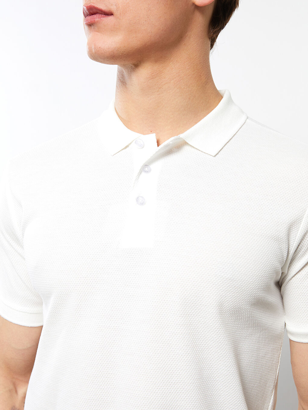 Polo Neck Short Sleeve Jersey Men's T-Shirt -S2JD97Z8-R5B