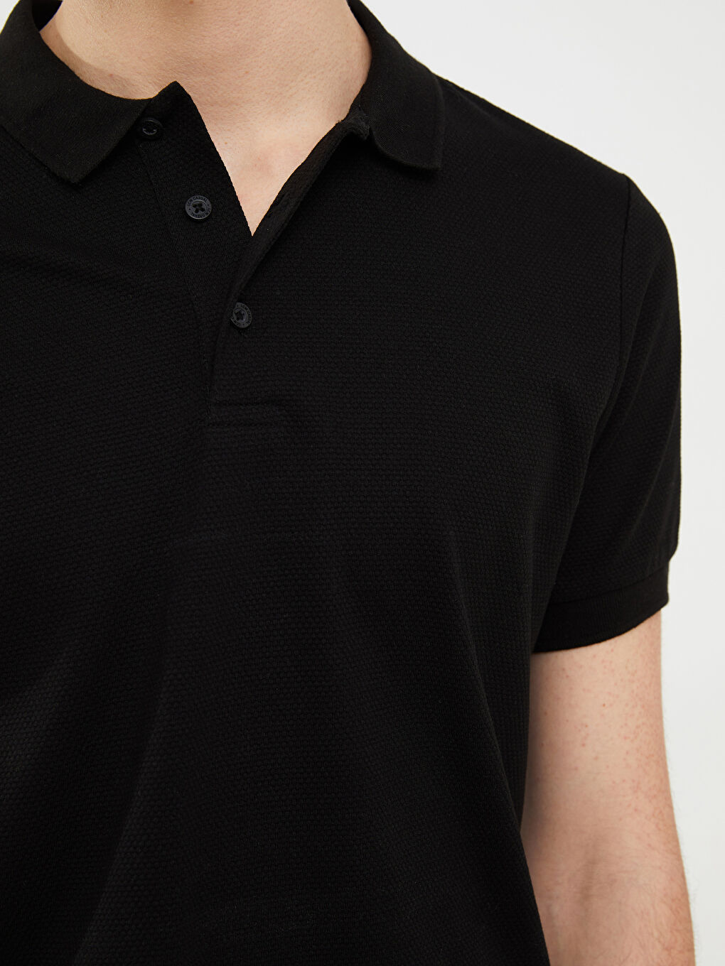 Polo Neck Short Sleeve Jersey Men's T-Shirt-3