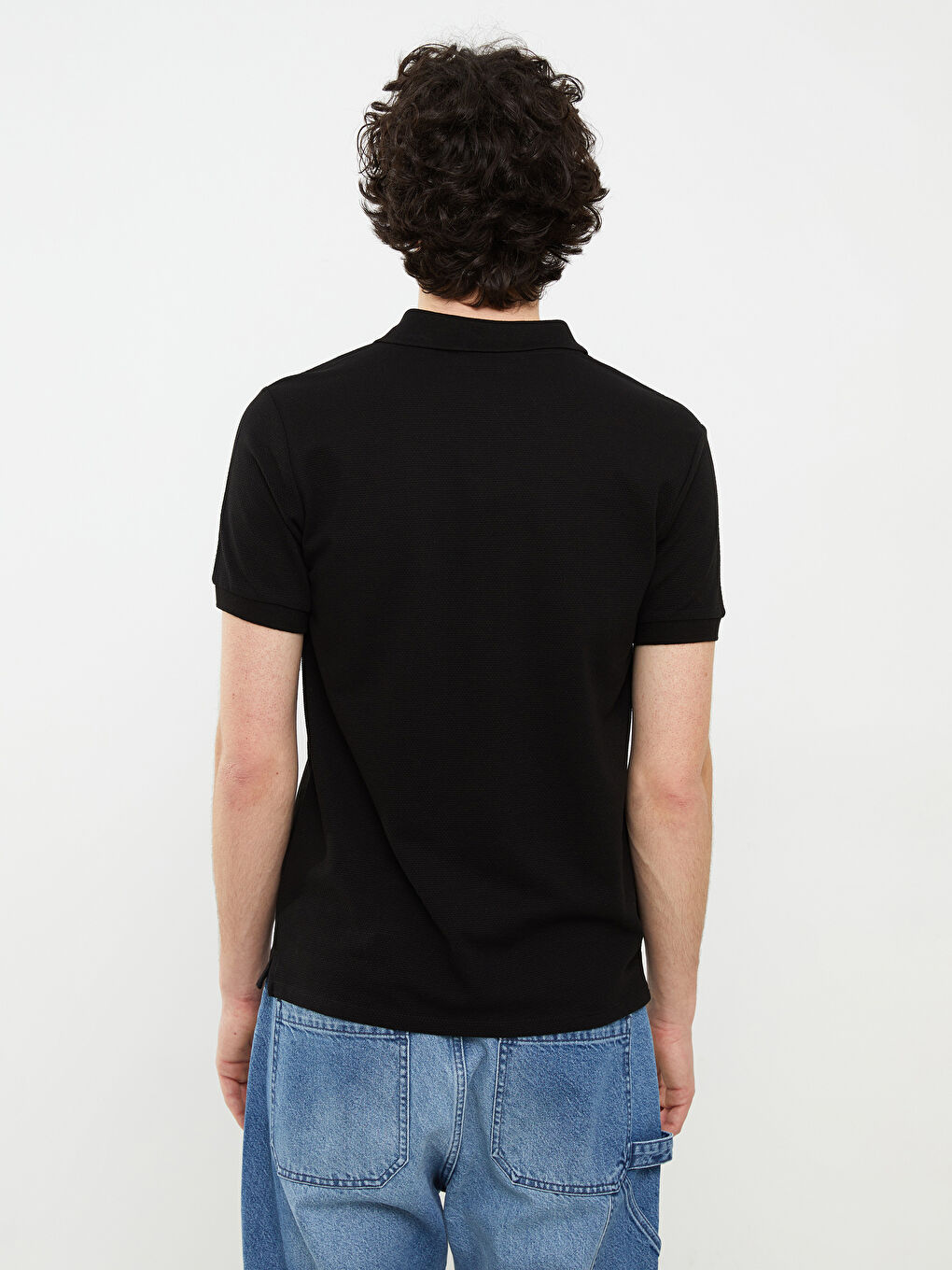 Polo Neck Short Sleeve Jersey Men's T-Shirt-4